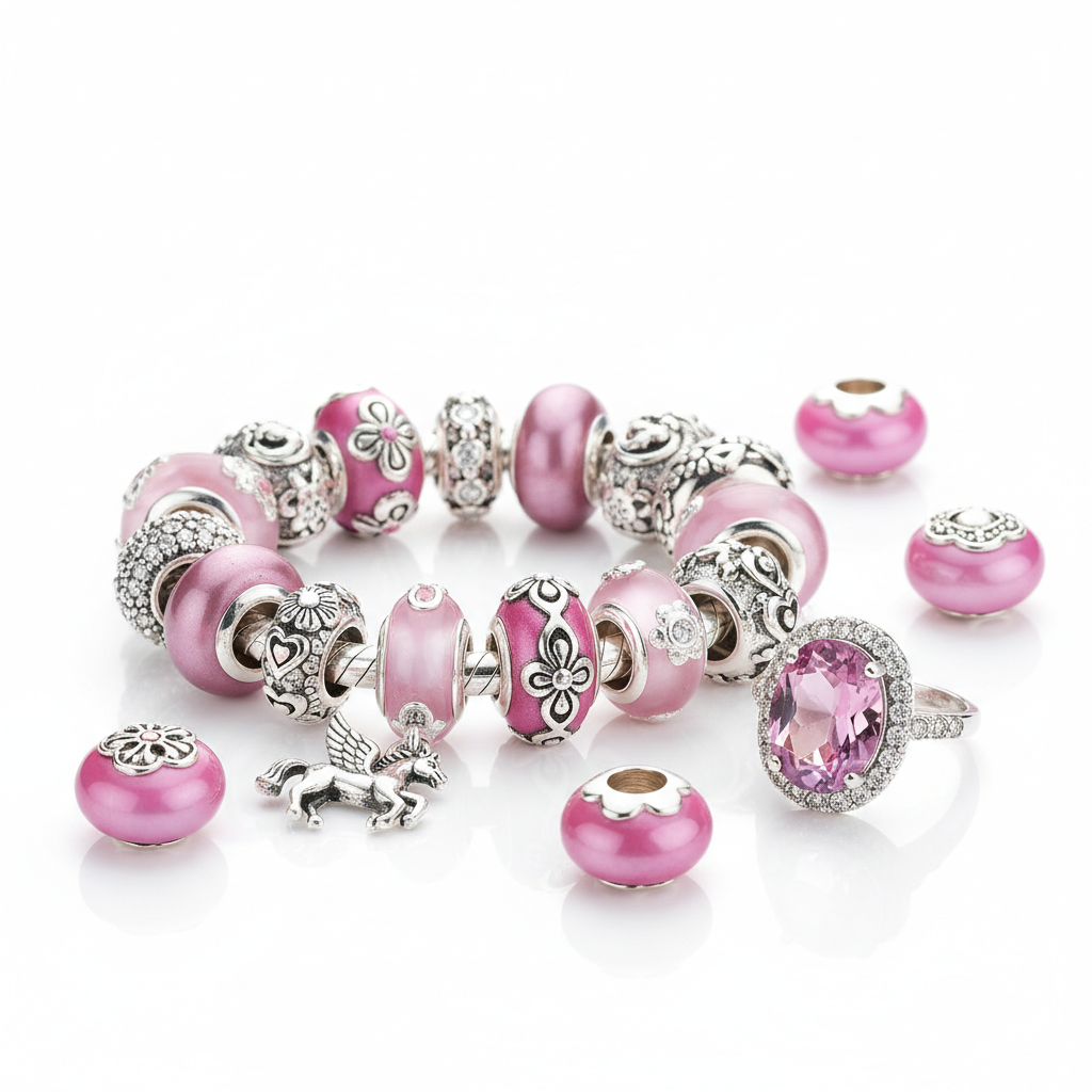 Kit Pandora - Pulsera, Charm y Anillo